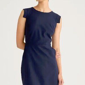 J Crew Navy Wool Resume Dress